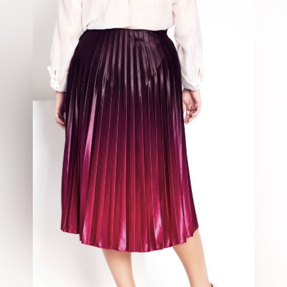 ✨✨NWOT Ombre Pleated Skirt size 22 - Picture 2 of 2